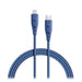 RAVPower Type-C to Lightning Cable 2m Nylon Blue - Future Store