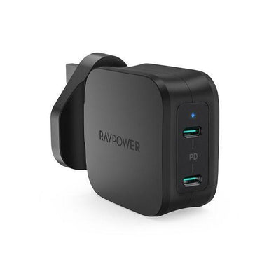 RavPower 40W DUAL USB C Port Power Adapter - Future Store