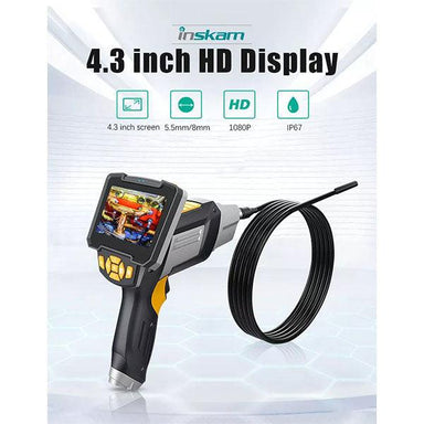 Inskam Hard Cable 4.3 inch LCD Digital Inspection Endoscope 1080P HD 10 Meter - Future Store