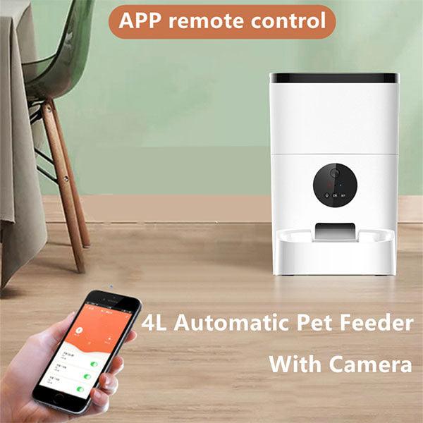 Smart Pet Feeder Auto Interactiv With Video and Speaker 4L - Future Store
