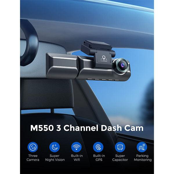 M550 3 Channel 4K+1080P+1080P Dash Cam with WiFi & GPS-C99W — Future Store