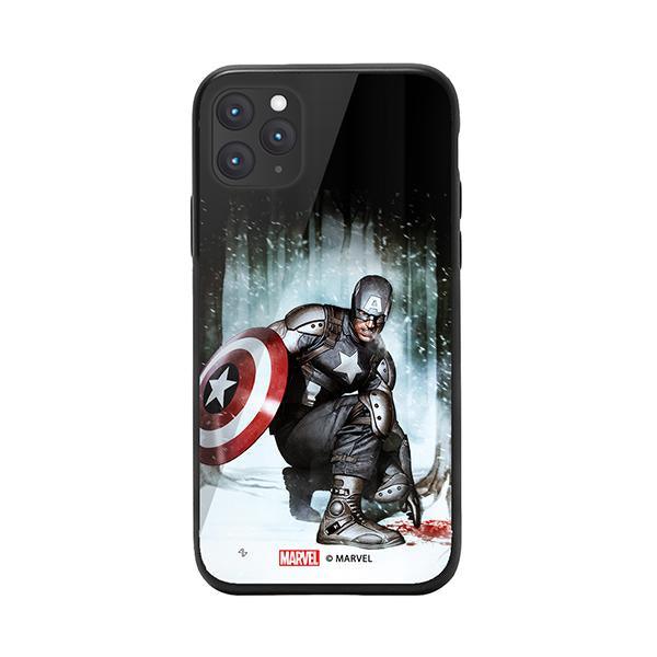 Marvel Captain America Iphone 11 Pro Tpu Tempered Glass Bumper Case - Future Store