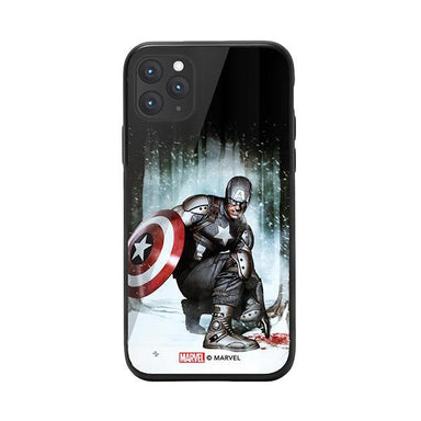 Marvel Captain America Iphone 11Pro Max Tpu Tempered Glass Bumper Case - Future Store