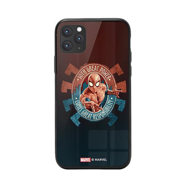 Marvel Spiderman Iphone 11 Pro Tpu Tempered Glass Bumper Case - Future Store
