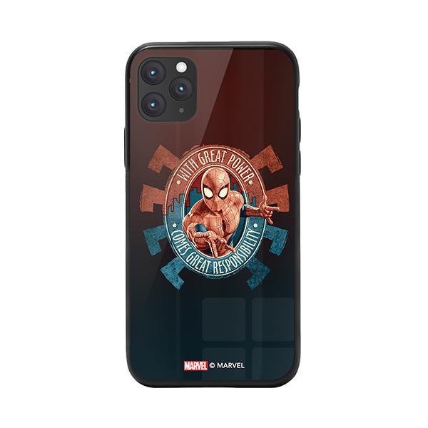 Marvel Spiderman Iphone 11 Pro Tpu Tempered Glass Bumper Case