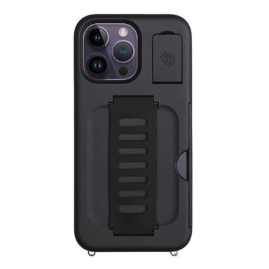 Grip2u Boss Case Kickstand with Wallet for iPhone 14 Pro Max Charcoal - Future Store