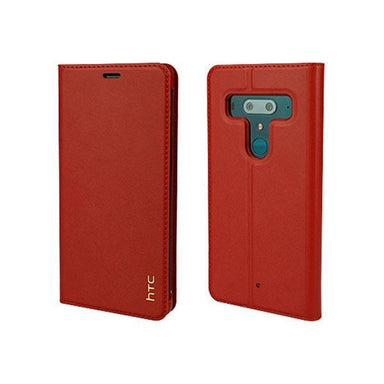 Htc U 12 Plus Flip Leather Cover Case (Red) - Future Store
