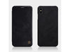 Nillkin Iphone Xs Max Leather Book Case (Black)(6902048163355) - Future Store