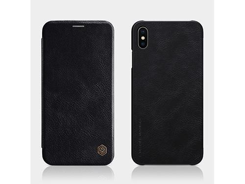 Nillkin Iphone Xs Max Leather Book Case (Black)(6902048163355)
