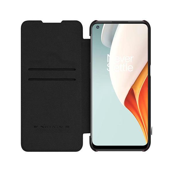 Nillkin Qin Series Leather Book Case For Oneplus Nord N100 - Black - Future Store