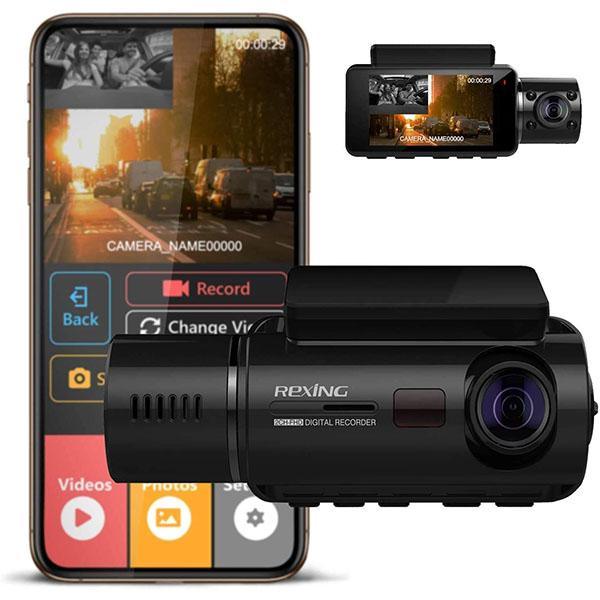 Rexing V3 Basic Dual Full HD Cam Front And Inside Cabin Infrared Night Vision With WIFI - Future Store