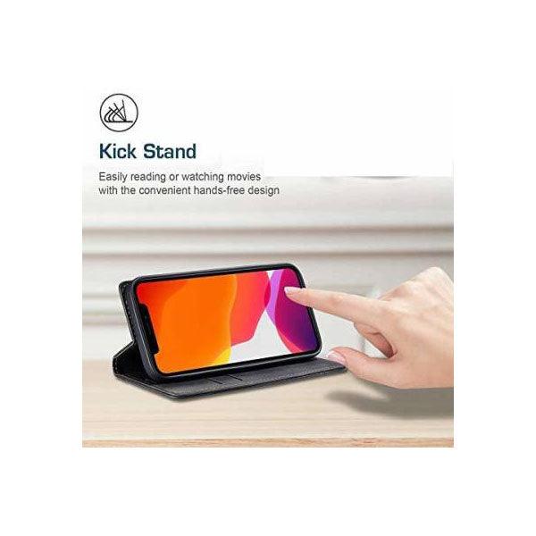 Leather Book Case For Realme C25Y Black - Future Store