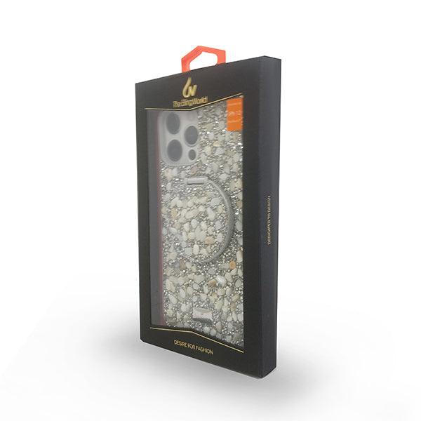 Swarovski Case For Iphone 12/12 Pro - Silver White - Future Store