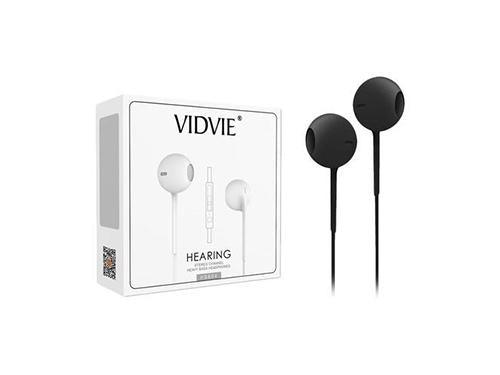 Vidvie Stereo Channel Heavy Bass Flat Cable Headphones (Hs604)(Black)
