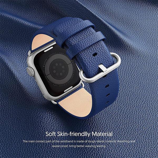 Fullmosa Leather Watch Band for Apple Watch 38/40/41mm Blue - Future Store