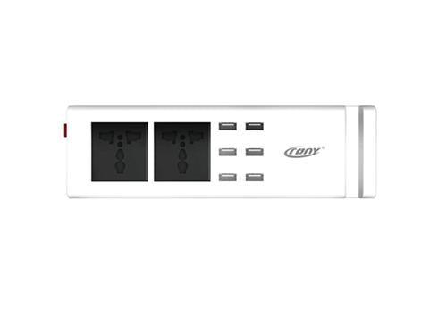 Crony Power Strip 6 Usb Ports With 2 Power Outlets - Future Store