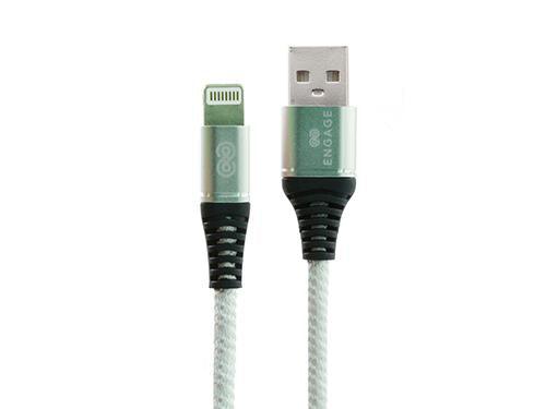 Engage Lightning 5A Flexible Anti-Winding Super Charge Data Cable 1M - White - Future Store