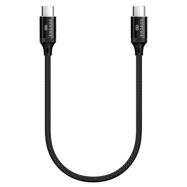 Engage PD 100W Type-C to Type-C Cable 30 cm Black - Future Store