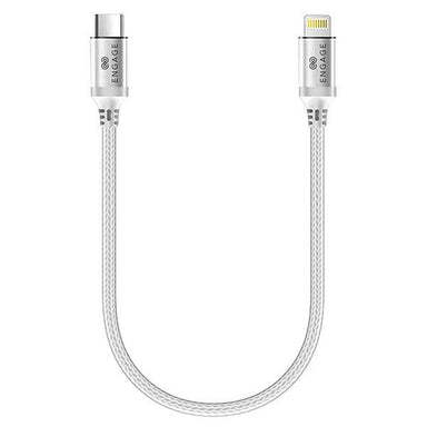 Engage PD 20W Type-C to Lightning Cable 30 cm White - Future Store