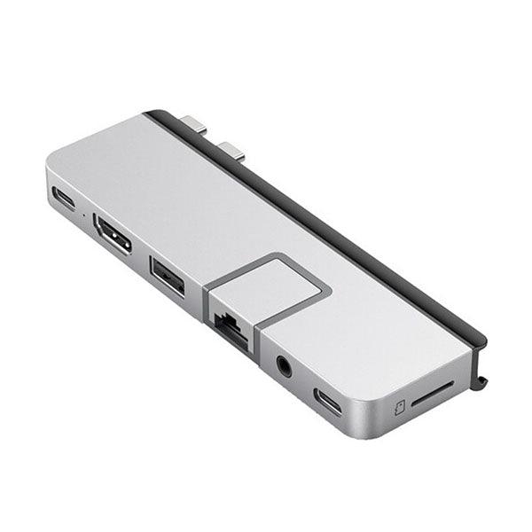 HyperDrive DUO PRO 7-in-2 USB-C Hub Silver - Future Store