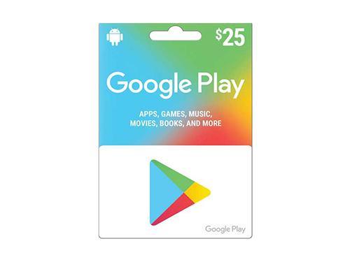 Google Play Prepaid Card USD 25