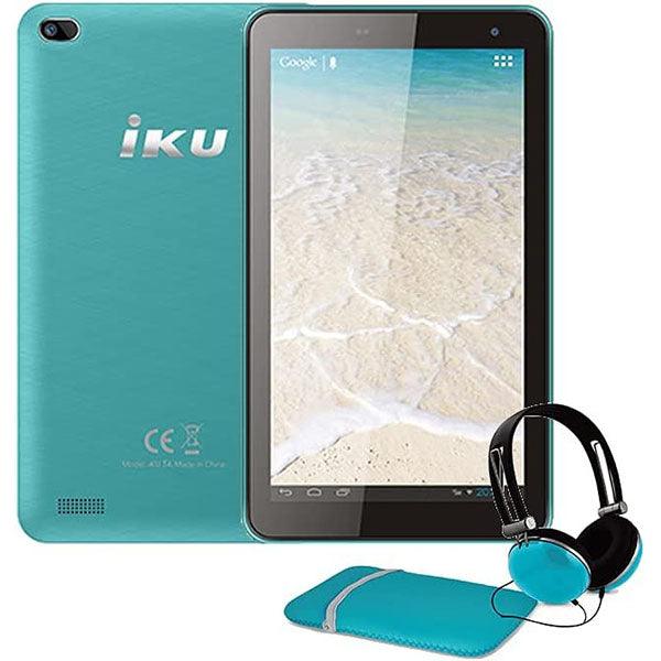 IKU T4 3G Tablet 16GB | 1GB Turquoise With Free Accessories - Future Store