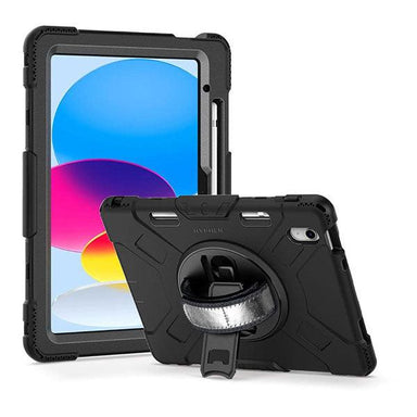 Hyphen Axis Protective Case with Strap and Stand for iPad (10th Gen) 10.9-Inch Black - Future Store