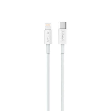 TotuLife Pure Series Cable PD Lightning Type-C 1M - White - Future Store