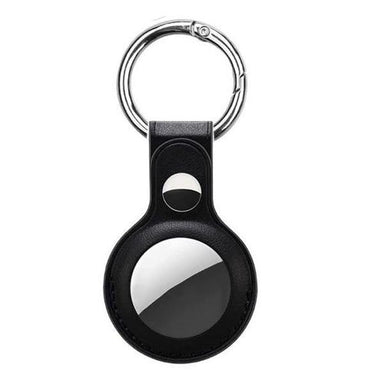 Devia Airtag Leather Key Ring - Black - Future Store