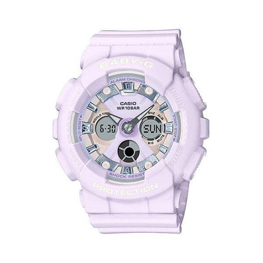 Casio Baby G Digital Dance Mode Purple Color After Glow Transparent Quartz Resin Women Watch - Future Store