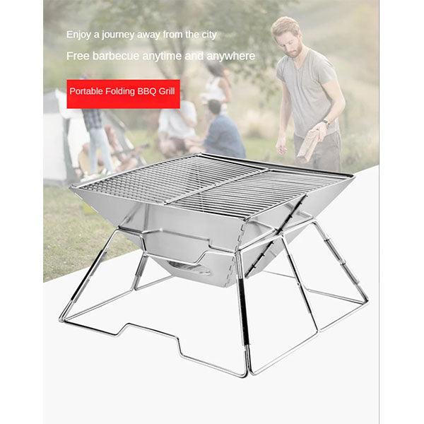 Portable Stainless Steel Barbeque Grill - Future Store
