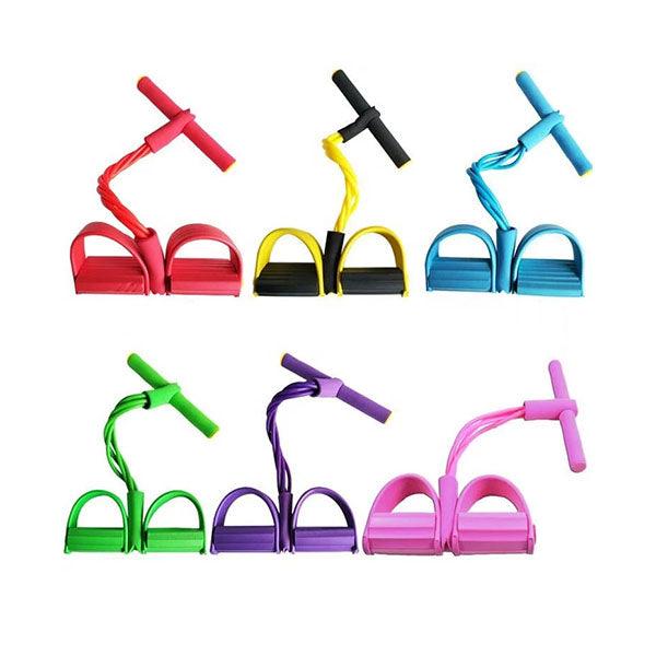 Fitness Gum 4 Tube Resistance Bands Latex Pedal - Future Store