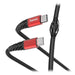 Hama USB-C to USB-C PD Data Cable Black Red 1.5 M - Future Store