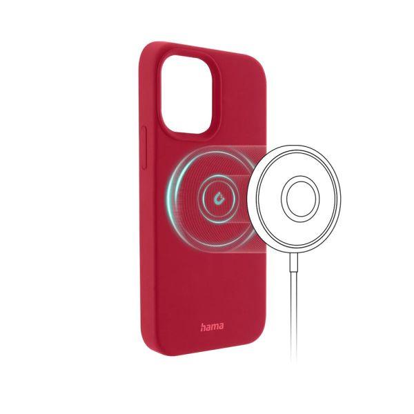 Hama MagCase Finest Feel iPhone 14 Pro Cover Red - Future Store