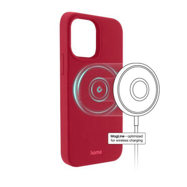 Hama MagCase Finest Feel iPhone 14 Pro Max Cover Red - Future Store