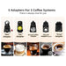 HiBREW 19Bar Multiple Capsule Coffee Machine 5in1 Black - Future Store
