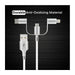 Honeywell 3 in 1 Magnetic Rapid Multi Charge USB Cable 1.2m White - Future Store