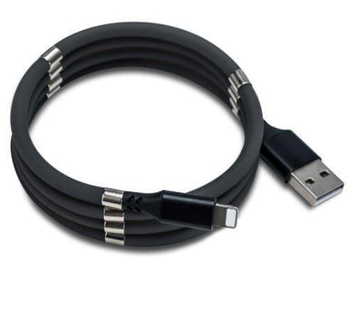 Magnetic Fast Data Cable Lightning 1.5Mtr(Black) - Future Store