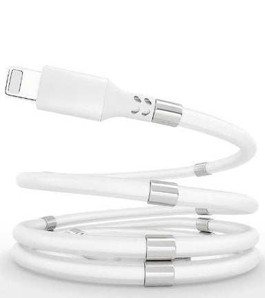 Magnetic Fast Data Cable Lightning 1.5Mtr(White) - Future Store