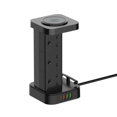 LDNIO Power Tower 2500W 4 USB Ports 15W Wireless Charging Supports PD Technology - Future Store