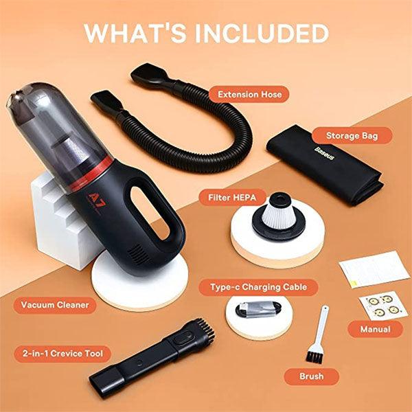 Baseus A7 Cordless Car Vacuum Cleaner Dark Gray - Future Store