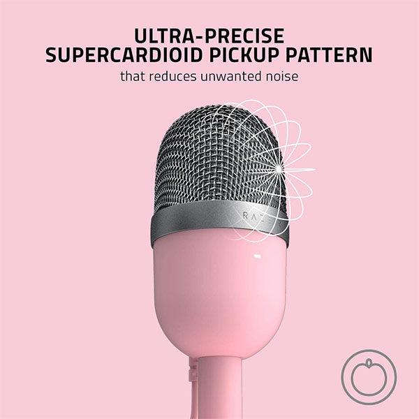 Razer Seiren Mini Ultra Compact USB Condenser Microphone Pink - Future Store