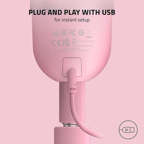 Razer Seiren Mini Ultra Compact USB Condenser Microphone Pink - Future Store