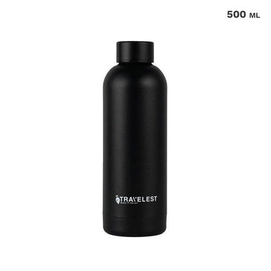 Travelest Steel Narrow Mouth Water Bottle Black - Future Store