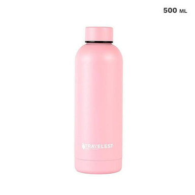 Travelest Steel Narrow Mouth Water Bottle Pink - Future Store