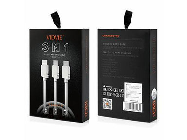 Vidvie 3 In 1 Multi Cable (Lightning/Typec/Micro)(Cb413)(6970280944131) - Future Store