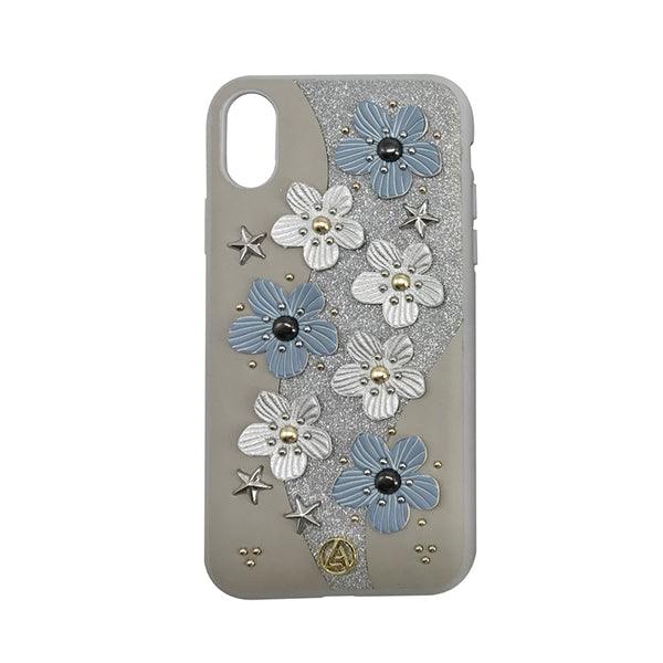 Luna Aristo Apple Jasmine Case For Iphone X - Blue Grey - Future Store