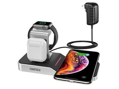 Choetech Mfi Certificated 4-In-1 Wireless Charging Dock - Future Store