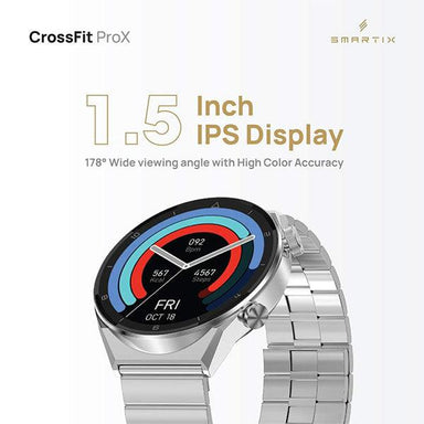 Smartix Premium Cross Fit Pro X Smartwatch -Silver - Future Store