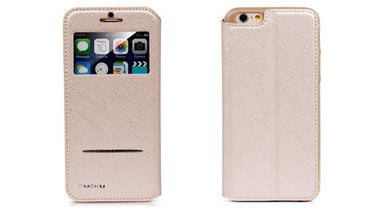 Nuoku Arabic Series Left Side Exclusive Leather Case For iphone 6 Gold - Future Store